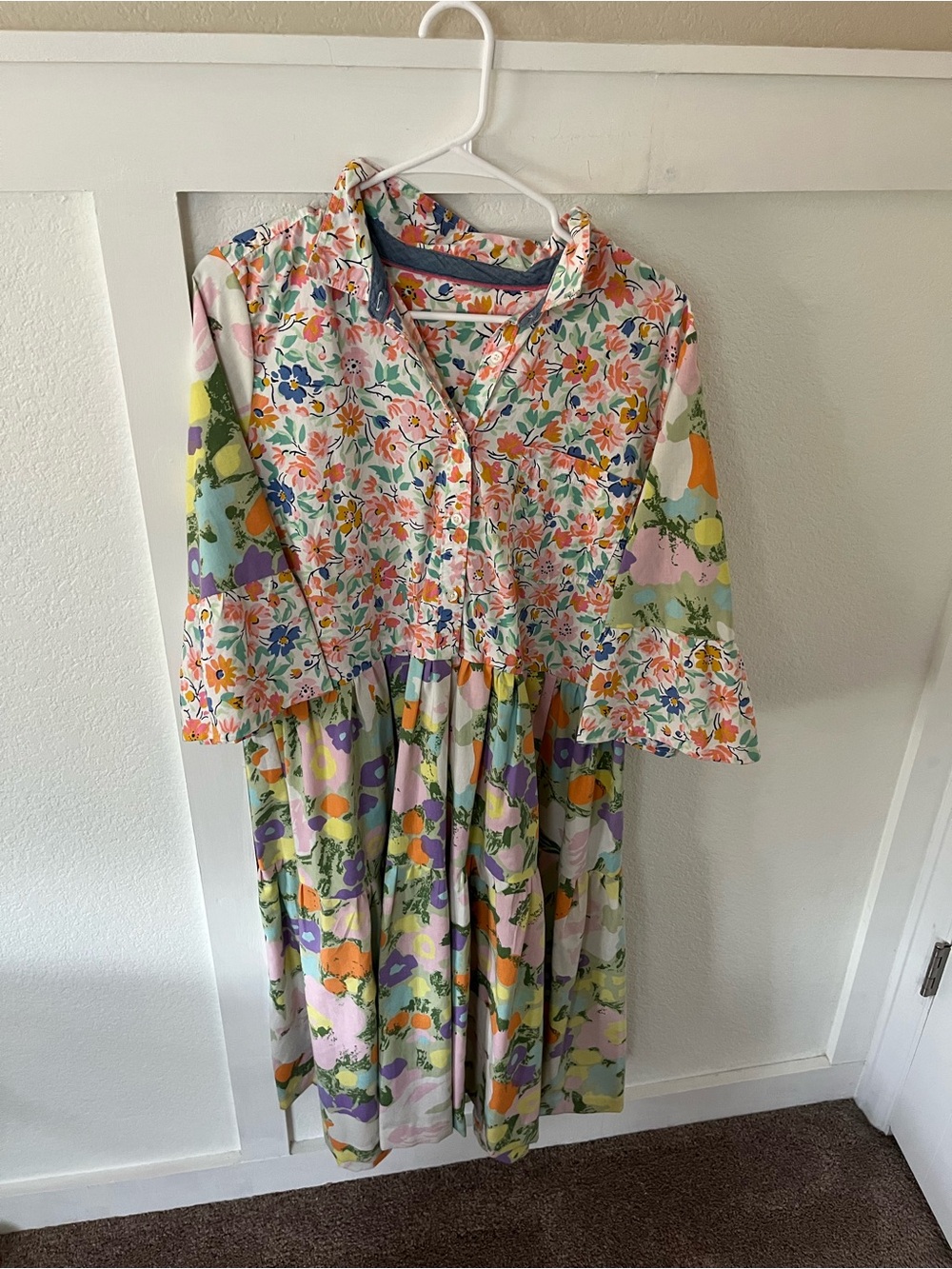 Vintage Women's Large Patchwork Dress